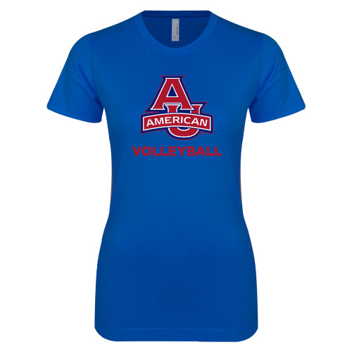  Next Level Womens Royal Boyfriend Tee - Volleyball