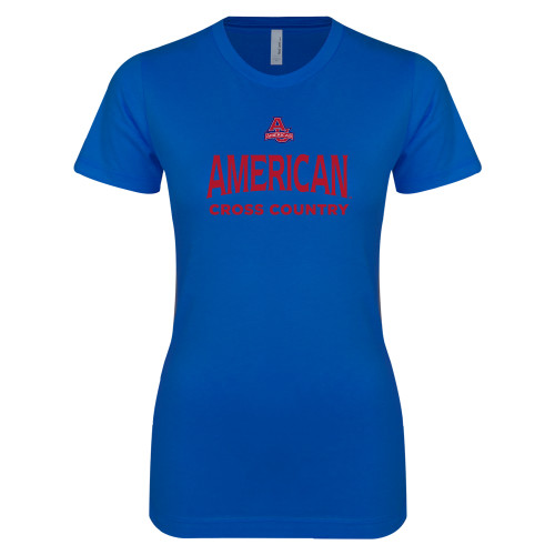  Next Level Womens Royal Boyfriend Tee - Cross Country