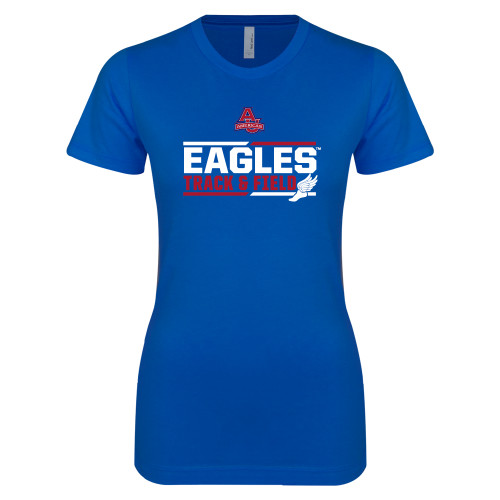  Next Level Womens Royal Boyfriend Tee - Track and Field