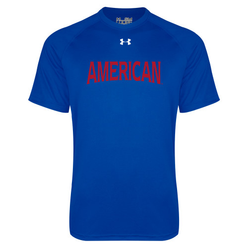  Under Armour Royal Tech Tee - Wordmark