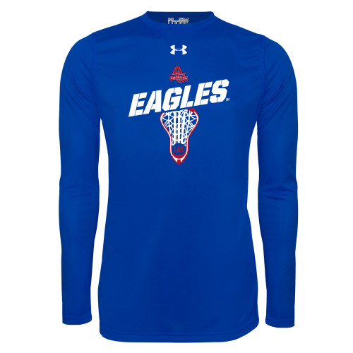  Under Armour Royal Long Sleeve Tech Tee - Lacrosse