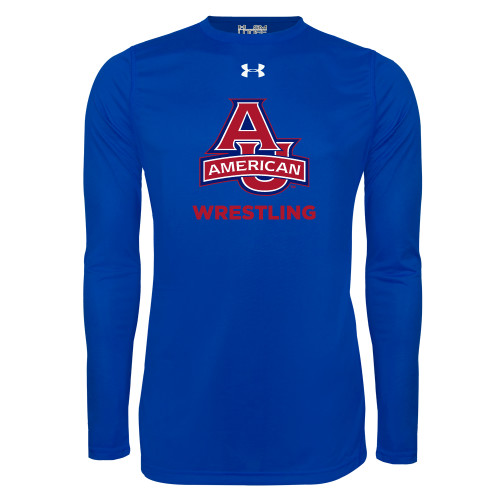  Under Armour Royal Long Sleeve Tech Tee - Wrestling