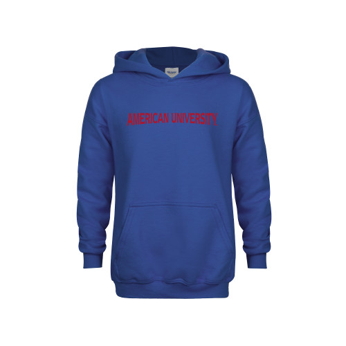  Youth Royal Fleece Hoodie - Wordmark 3