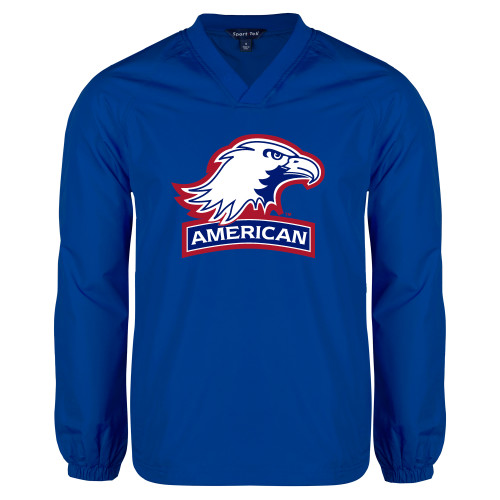  Royal V Neck Raglan Windshirt - Primary Mark 2