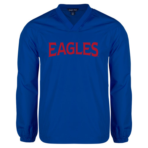  Royal V Neck Raglan Windshirt - Wordmark 2