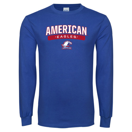  Royal Long Sleeve T Shirt - American Eagles with Eagle Head