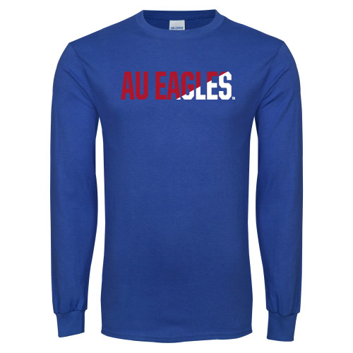  Royal Long Sleeve T Shirt - AU Eagles