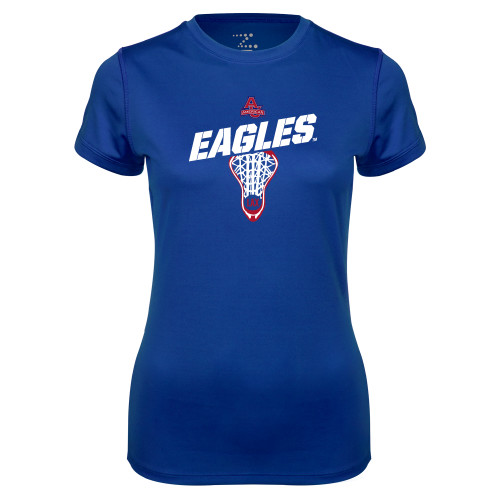 Womens Royal Performance Tee - Lacrosse
