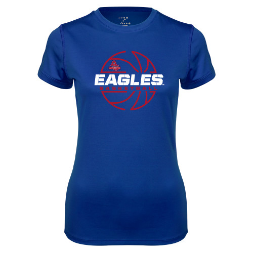  Womens Royal Performance Tee - Basketball