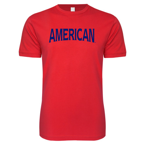  Next Level Red Softstyle T Shirt - Wordmark