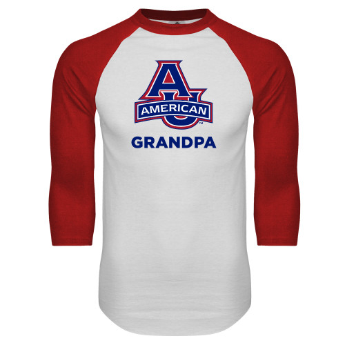 Main Image for  White/Red Raglan Baseball T Shirt