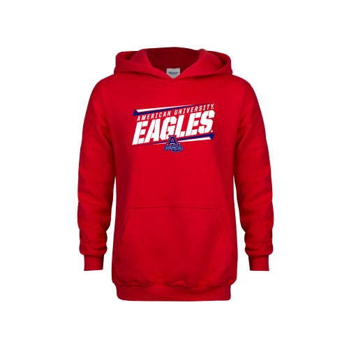  Youth Red Fleece Hoodie - American University Eagles