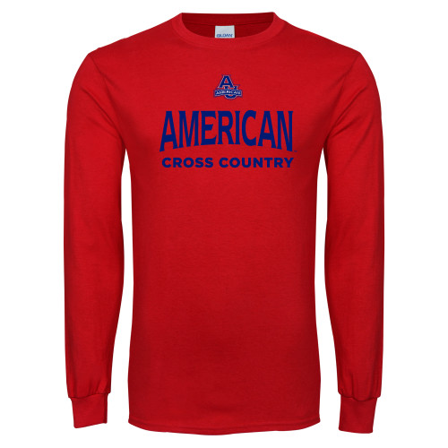  Red Long Sleeve T Shirt - Cross Country