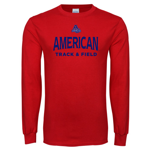  Red Long Sleeve T Shirt - Track and Field