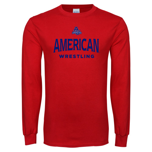  Red Long Sleeve T Shirt - Wrestling