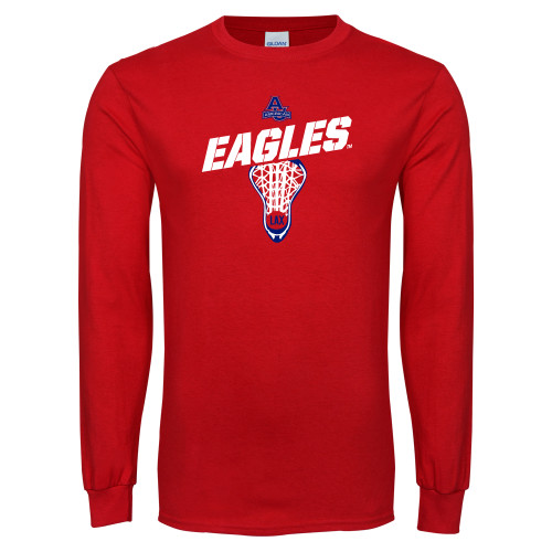  Red Long Sleeve T Shirt - Lacrosse