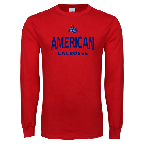  Red Long Sleeve T Shirt - Lacrosse