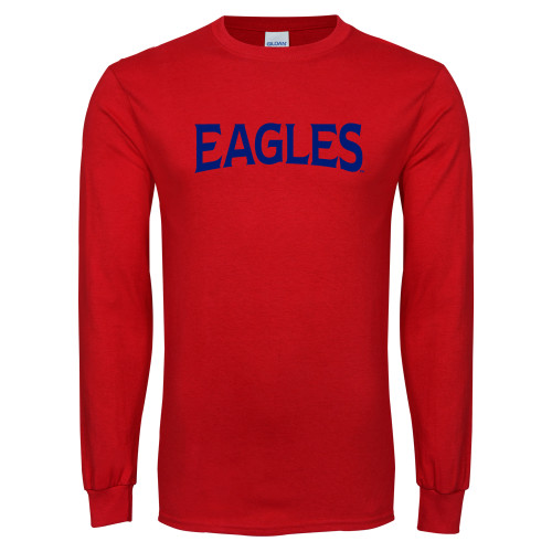  Red Long Sleeve T Shirt - Wordmark 2