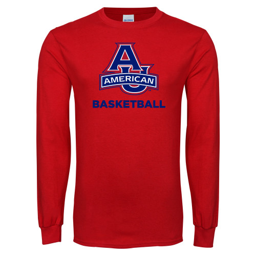  Red Long Sleeve T Shirt - Basketball