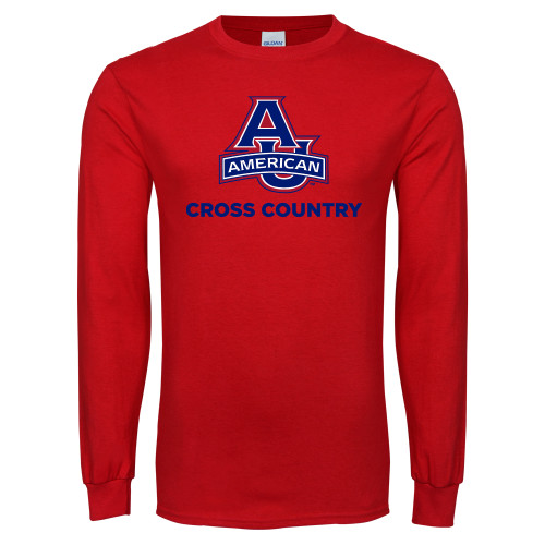  Red Long Sleeve T Shirt - Cross Country