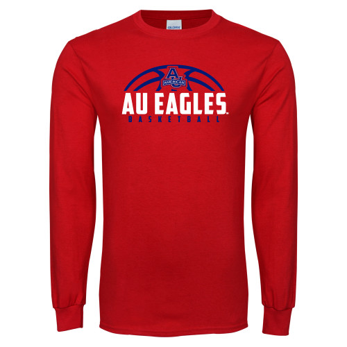  Red Long Sleeve T Shirt - Basketball