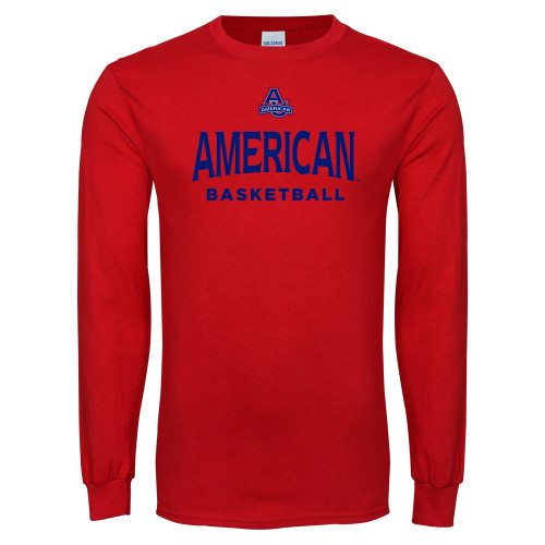  Red Long Sleeve T Shirt - Basketball