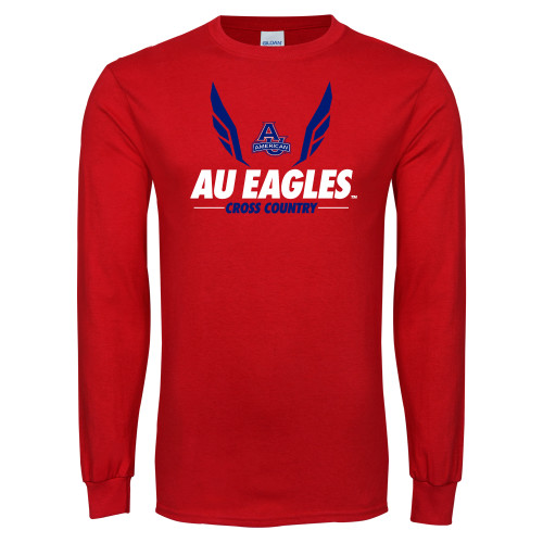  Red Long Sleeve T Shirt - Cross Country