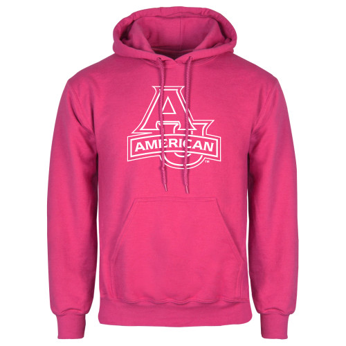  Womens Fuchsia Fleece Hoodie - Primary Mark