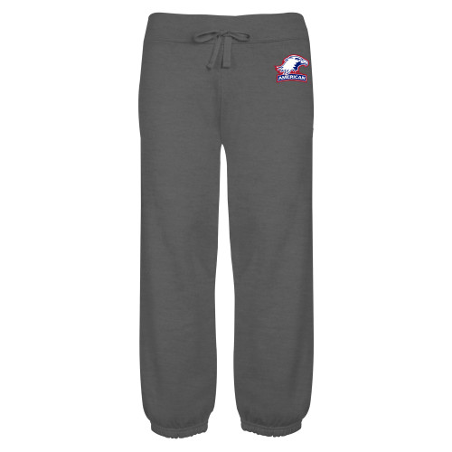  ENZA Womens Dark Heather Banded Fleece Capri - Primary Mark 2