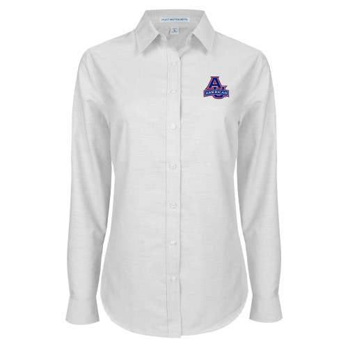  Womens White Oxford Shirt - Primary Mark