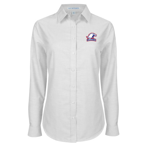  Womens White Oxford Shirt - Primary Mark 2