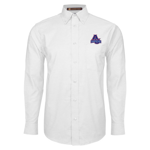  White Oxford Long Sleeve Shirt - Primary Mark