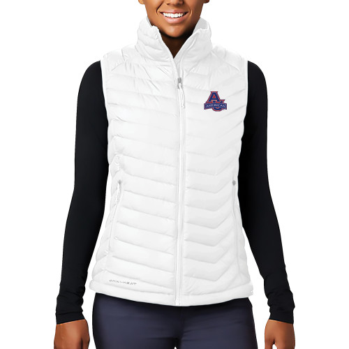  Columbia Womens White Powder Lite Vest - Primary Mark