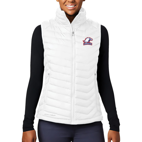  Columbia Womens White Powder Lite Vest - Primary Mark 2
