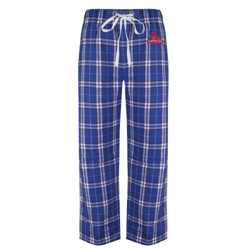  Royal/White Flannel Pajama Pant - Primary Mark