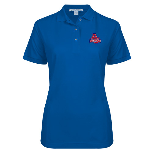  Womens Silk Touch Royal Pique Polo - Primary Mark