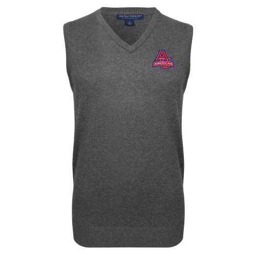  Charcoal VNeck Sweater Vest - Primary Mark