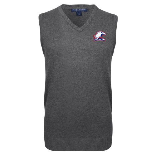  Charcoal VNeck Sweater Vest - Primary Mark 2