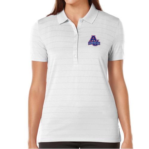  Callaway Womens White Opti Vent Polo - Primary Mark