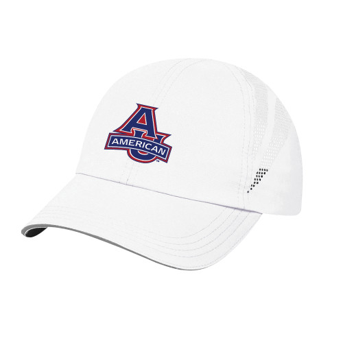  Womens White Performance Cap - Primary Mark