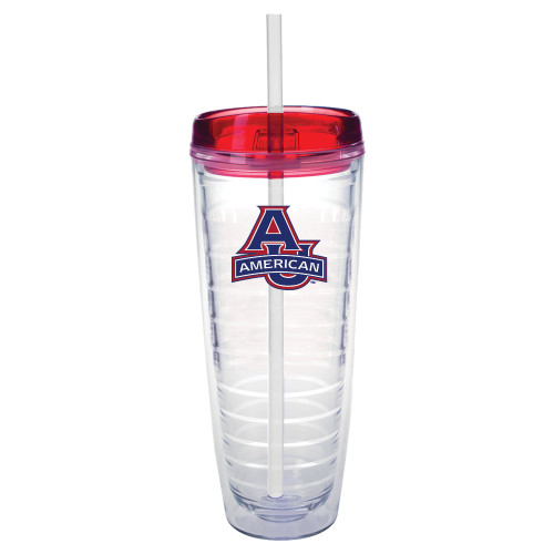  Tritan Double Wall Tumbler w/Red Top 26oz - Primary Mark