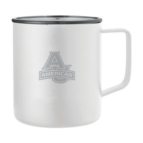  Rover Camp Vacuum Insulated White Mug 14oz - Primary Mark  Engraved