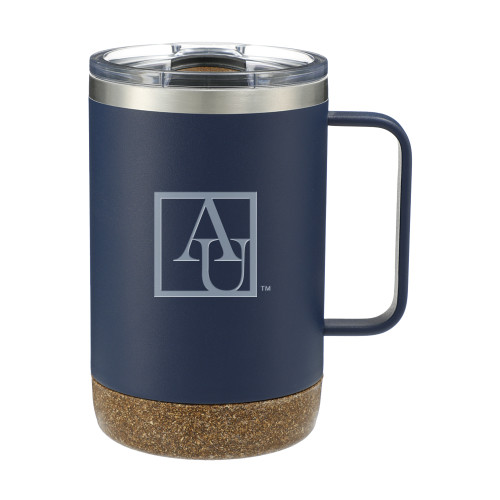 American Valhalla Vacuum Insulated Camp Navy Mug 14oz - American University Institutional Mark Engraved