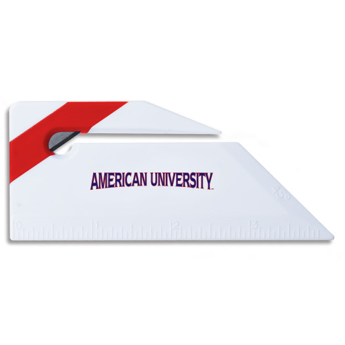  Angled Red Stripe Letter Opener - Wordmark 3