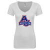 Thumbnail image for  Next Level Womens White Ideal V Tee