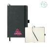 Thumbnail image for  5.5 x 8.5 Black FSC Mix Recycled Leather Bound Journal