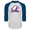 Thumbnail image for  White/Royal Raglan Baseball T Shirt