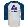 Thumbnail image for  White/Royal Raglan Baseball T Shirt