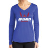 Thumbnail image for  Womens Royal Performance Long Sleeve V Neck Shirt