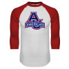 Thumbnail image for  White/Red Raglan Baseball T Shirt
